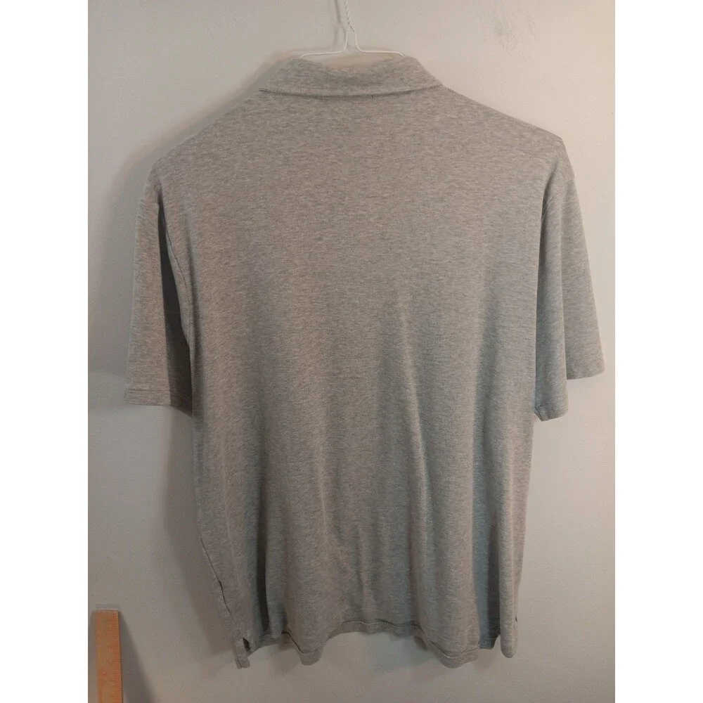 POLO Ralph Lauren Classic Fit Soft Cotton Short Sleeve Polo Shirt Grey Size LG